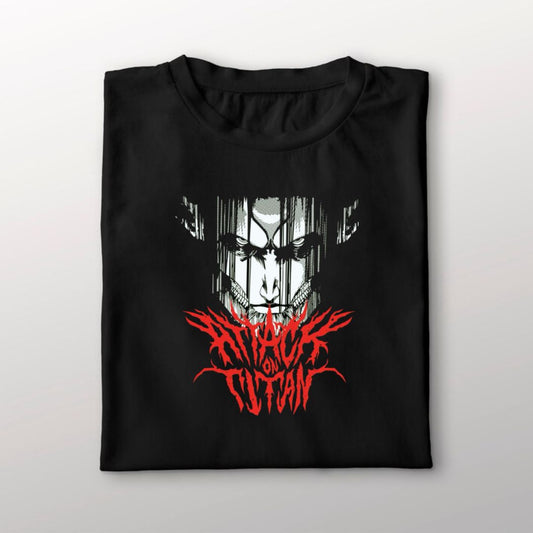 Eren Yeager - Attack on Titan Anime T-shirt - Black